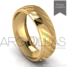 Argolla Clasica Oro 14K 6mm  (Oro Amarillo, Oro Blanco, Oro Rosa) MOD: 1486-6